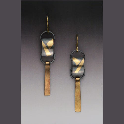 MB-E301 Earrings, Tunnel of Love $320 at Hunter Wolff Gallery